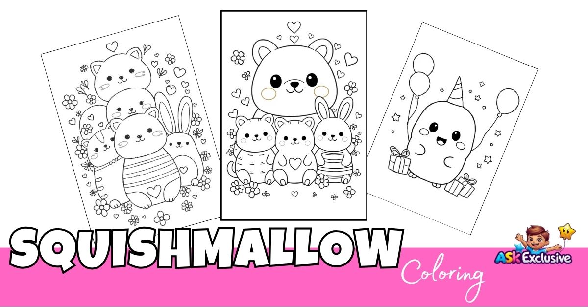Squishmallow Coloring Pages