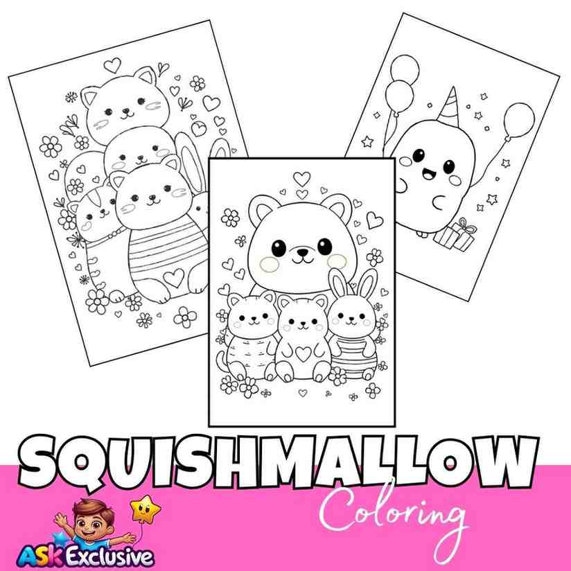 Squishmallow Coloring Pages