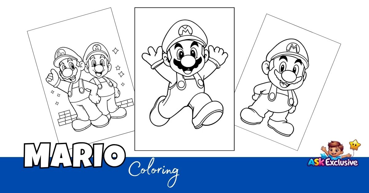 Mario coloring pages