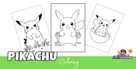 Pikachu coloring pages