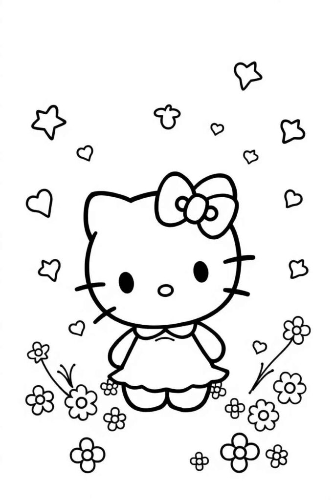 Sanrio coloring pages