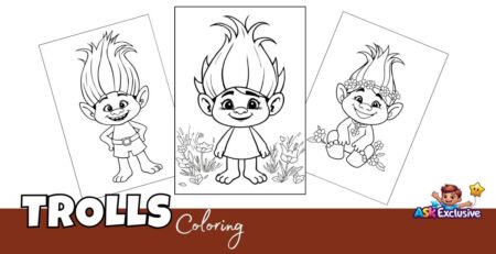 Trolls coloring pages