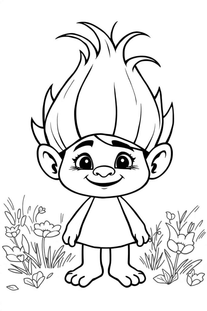 Trolls coloring pages