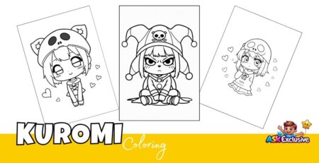 Kuromi Coloring Pages