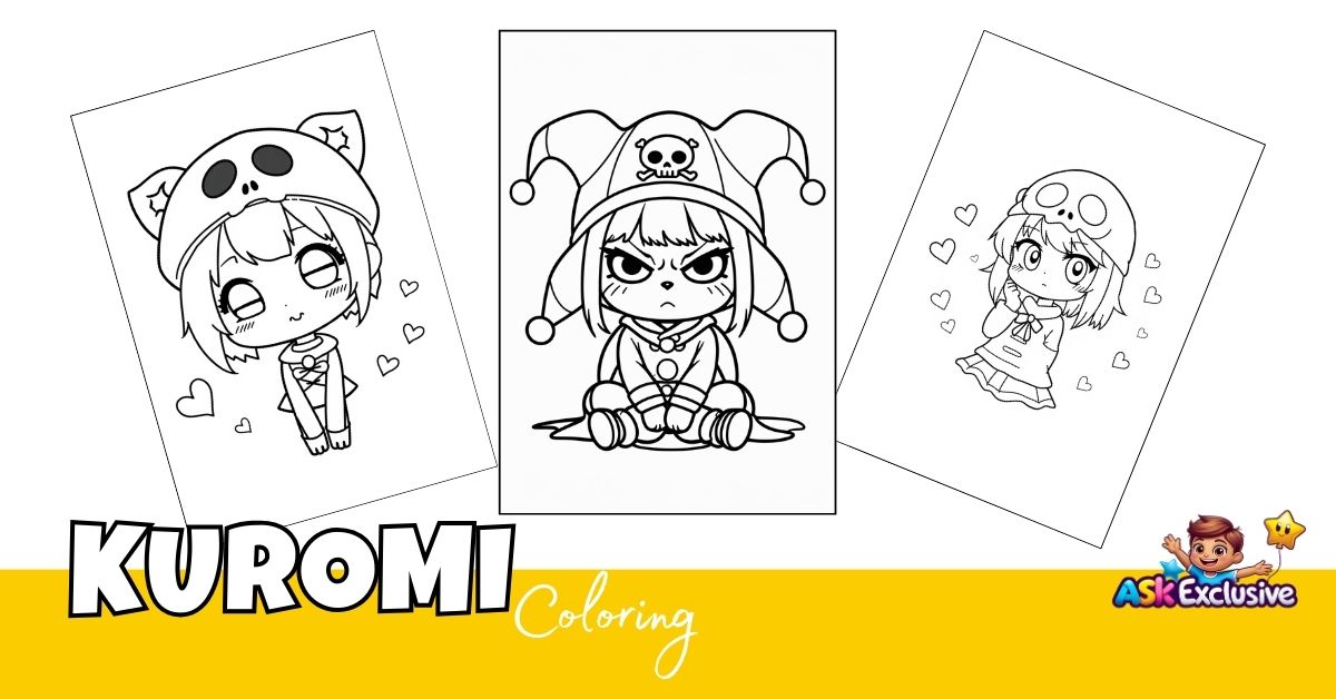 Kuromi Coloring Pages