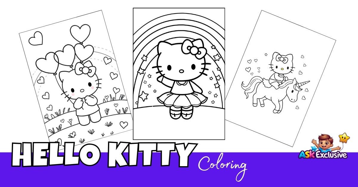 Hello Kitty Coloring Pages